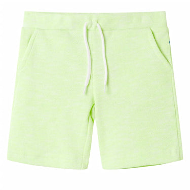 Vidaxl kindershorts met trekkoord 140 neongeel
