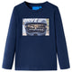Vidaxl kindershirt met lange mouwen 128 gemêleerd marineblauw