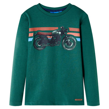 Vidaxl kindershirt met lange mouwen 92 groen