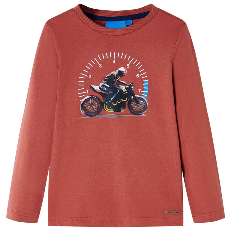 Load image into Gallery viewer, VidaXL Kindershirt met lange mouwen 92 hennakleurig
