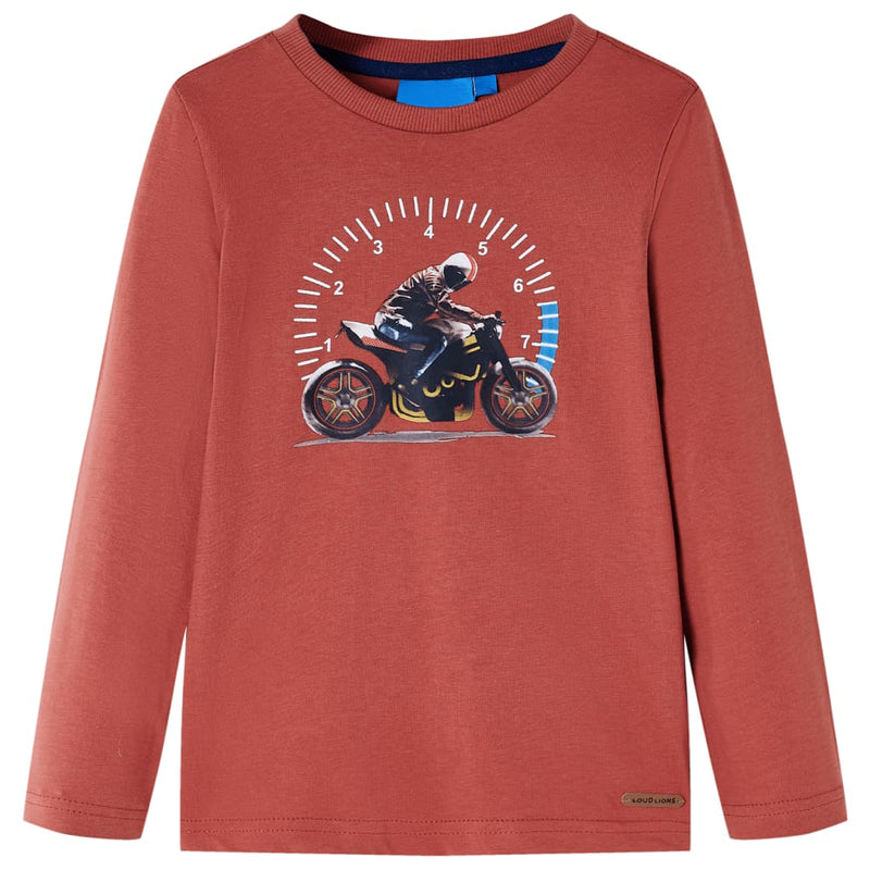 Load image into Gallery viewer, Vidaxl kindershirt met lange mouwen 104 hennakleurig
