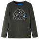 VidaXL Kindershirt met lange mouwen 92 kakikleurig