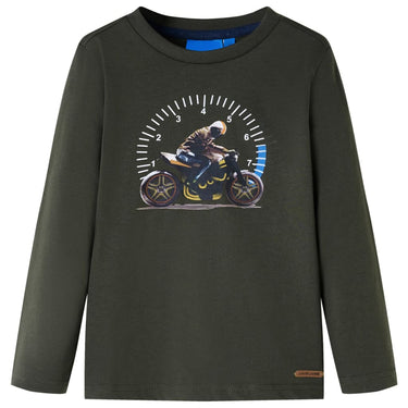 Vidaxl kindershirt met lange mouwen 104 kakikleurig