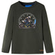 Vidaxl kindershirt met lange mouwen 104 kakikleurig