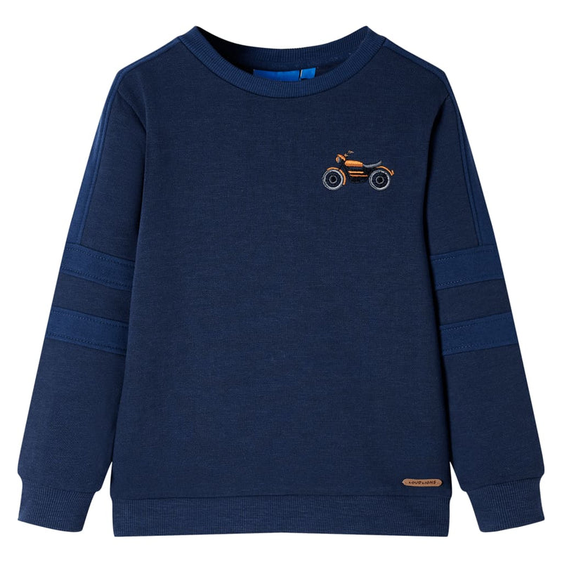 Load image into Gallery viewer, Vidaxl kindertrui 92 gemêleerd marineblauw
