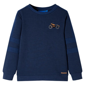 VidaXL Kindertrui 128 gemêleerd marineblauw