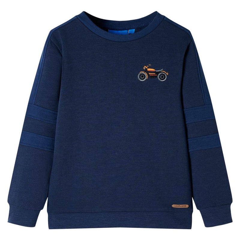 Load image into Gallery viewer, VidaXL Kindertrui 140 gemêleerd marineblauw
