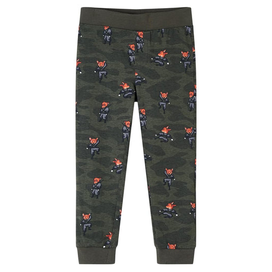 Vidaxl kinderpyjama met lange mouwen 92 kakikleurig