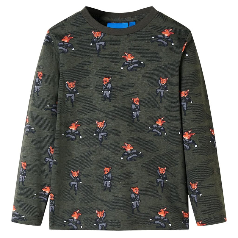 Load image into Gallery viewer, Vidaxl kinderpyjama met lange mouwen 104 kakikleurig
