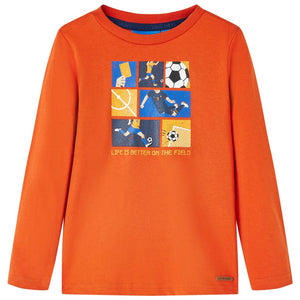 Vidaxl kindershirt met lange mouwen 92 oranje