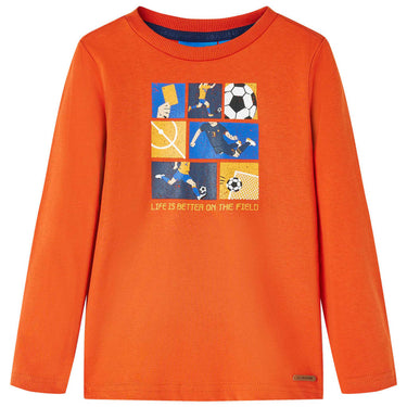 Vidaxl kindershirt met lange mouwen 128 oranje