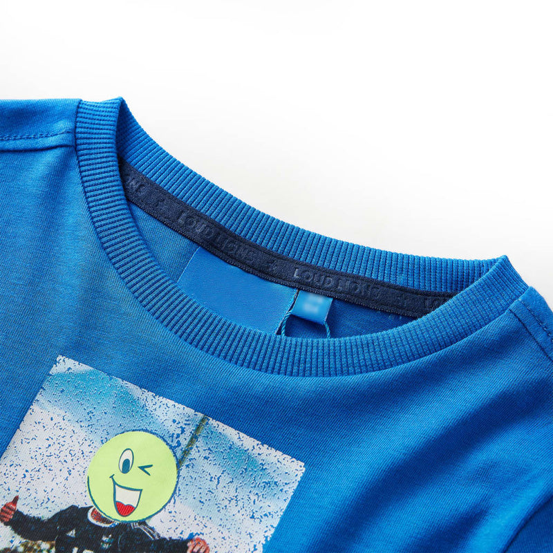 Load image into Gallery viewer, VidaXL Kindershirt met lange mouwen 104 kobaltblauw
