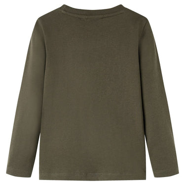 Vidaxl kindershirt met lange mouwen 128 kakikleurig
