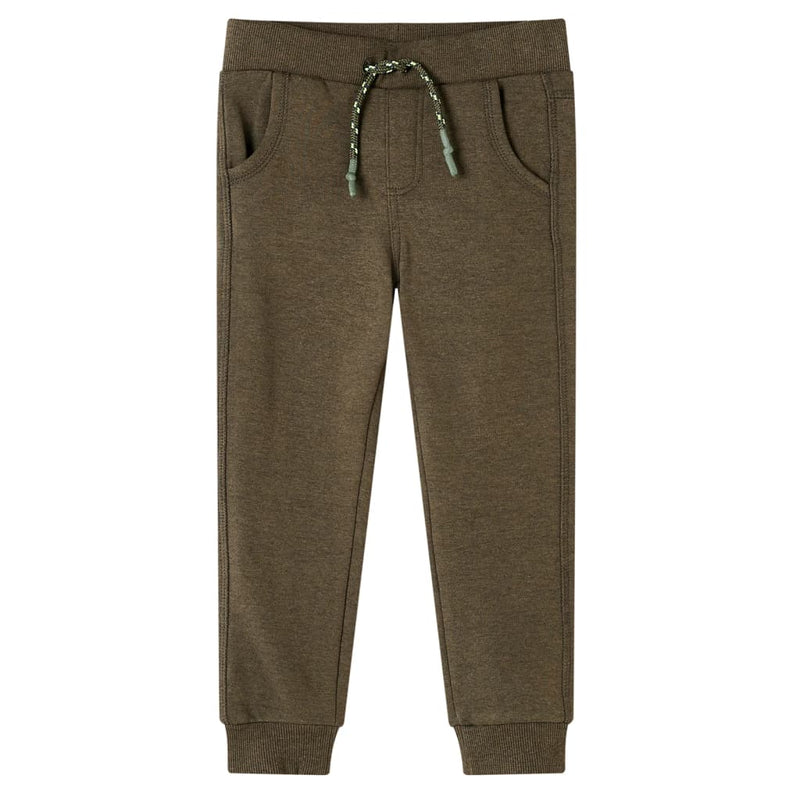 Load image into Gallery viewer, Vidaxl kinderjoggingbroek 140 gemêleerd kakikleurig
