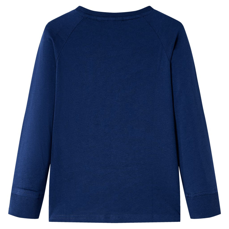 Load image into Gallery viewer, VidaXL Kindershirt met lange mouwen 116 marineblauw

