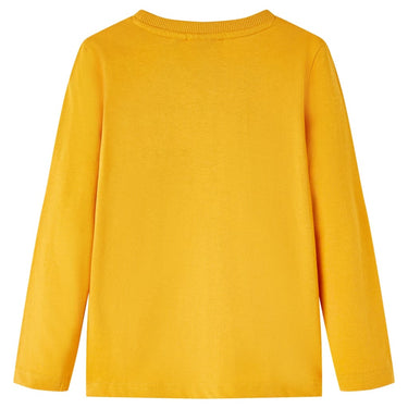 Vidaxl kindershirt met lange mouwen 128 okerkleurig
