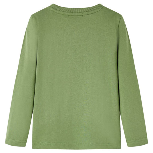 VidaXL Kindershirt met lange mouwen 92 lichtkakikleurig