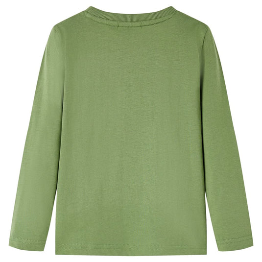 VidaXL Kindershirt met lange mouwen 128 lichtkakikleurig