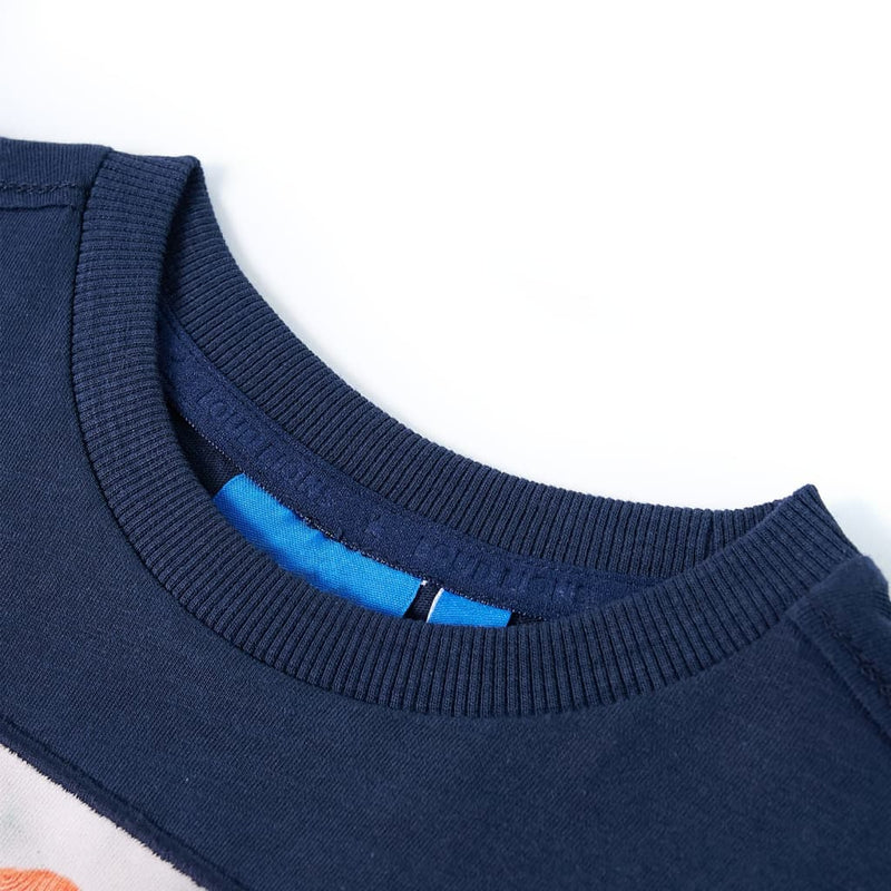 Load image into Gallery viewer, VidaXL Kindershirt met lange mouwen 116 gemêleerd marineblauw
