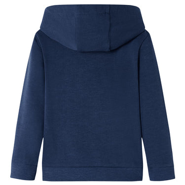 Vidaxl kindertrui met capuchon 92 gemêleerd marineblauw en oranje
