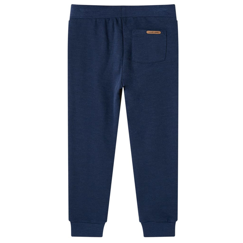 Load image into Gallery viewer, Vidaxl kinderjoggingbroek 92 gemêleerd marineblauw
