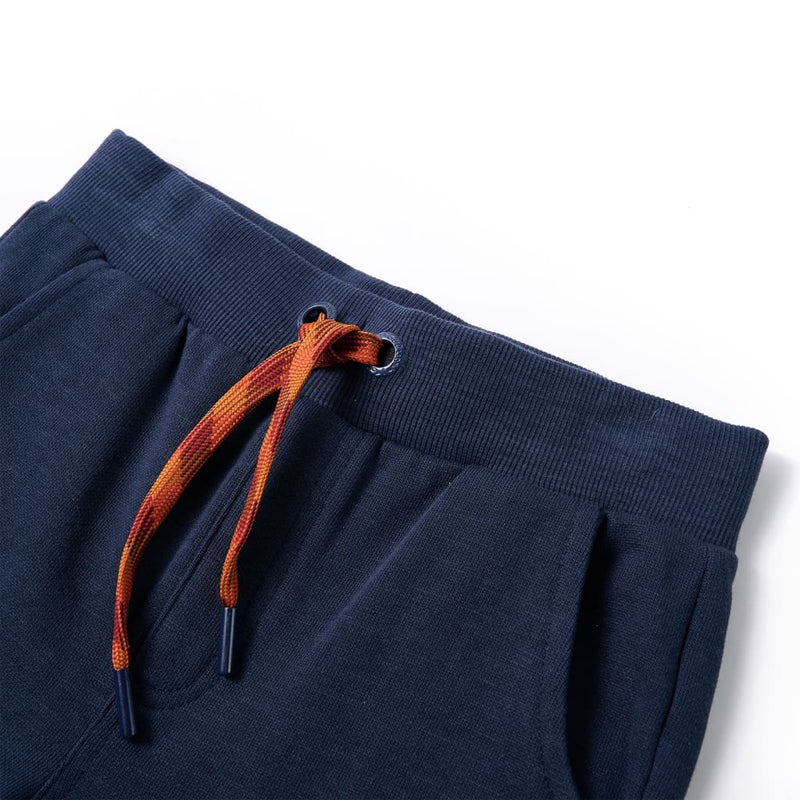 Load image into Gallery viewer, Vidaxl kinderjoggingbroek 92 gemêleerd marineblauw
