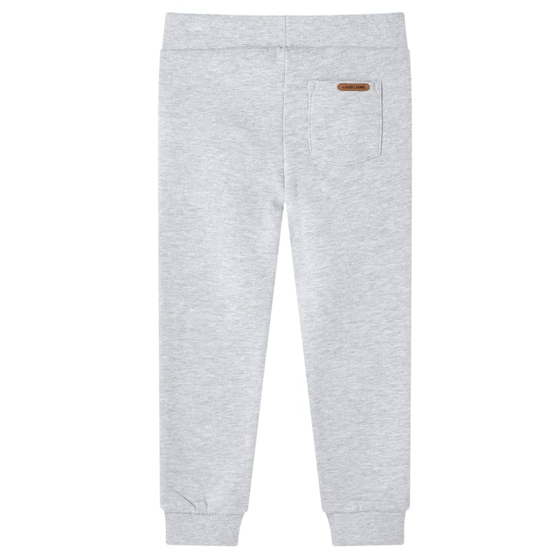 Load image into Gallery viewer, Vidaxl kinderjoggingbroek 128 gemêleerd grijs
