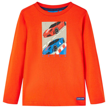 Vidaxl kindershirt met lange mouwen 128 felroranje