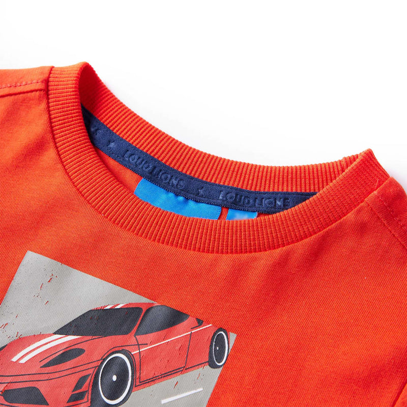 Load image into Gallery viewer, VidaXL Kindershirt met lange mouwen 128 felroranje
