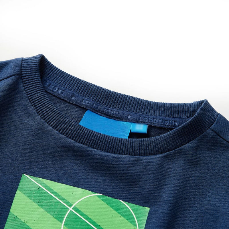 Load image into Gallery viewer, Vidaxl kindershirt met lange mouwen 116 marineblauw
