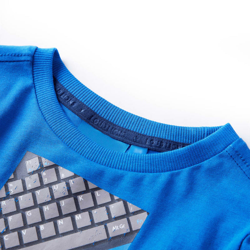 Load image into Gallery viewer, VidaXL Kindershirt met lange mouwen 116 kobaltblauw
