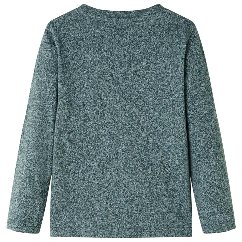 Load image into Gallery viewer, VidaXL Kindershirt met lange mouwen 92 gemêleerd donkergroen
