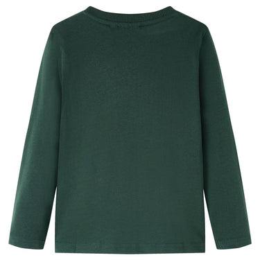 Vidaxl kindershirt met lange mouwen 104 donkergroen