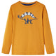 VidaXL Kindershirt met lange mouwen 116 donkerokerkleurig