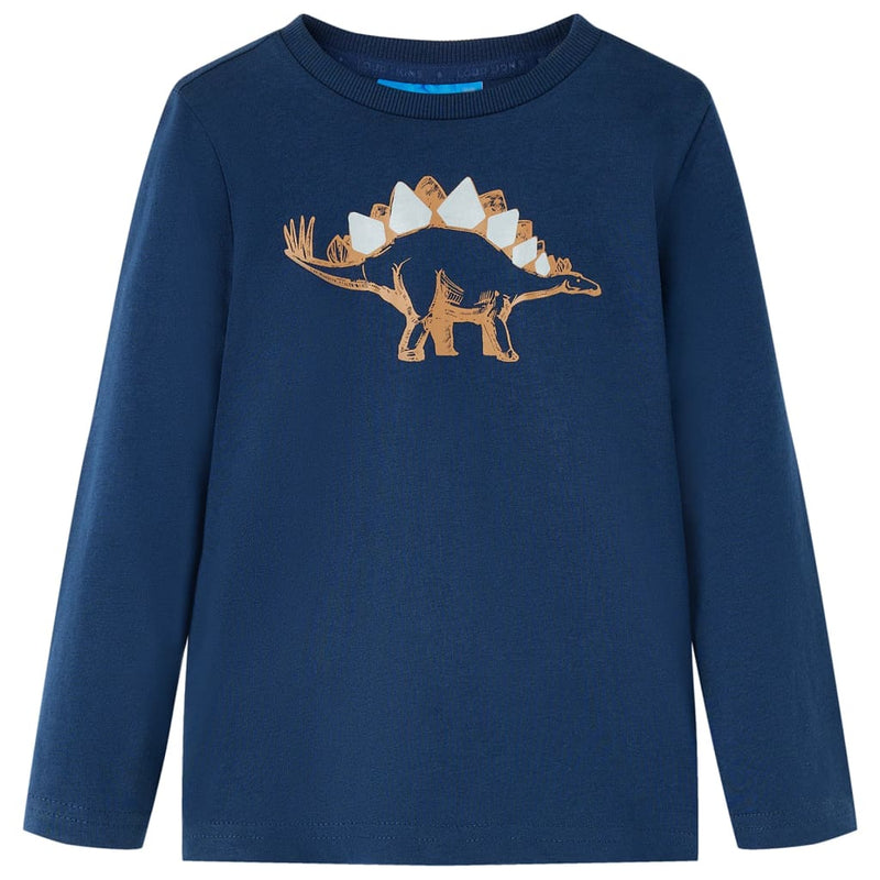 Load image into Gallery viewer, VidaXL Kindershirt met lange mouwen 92 marineblauw
