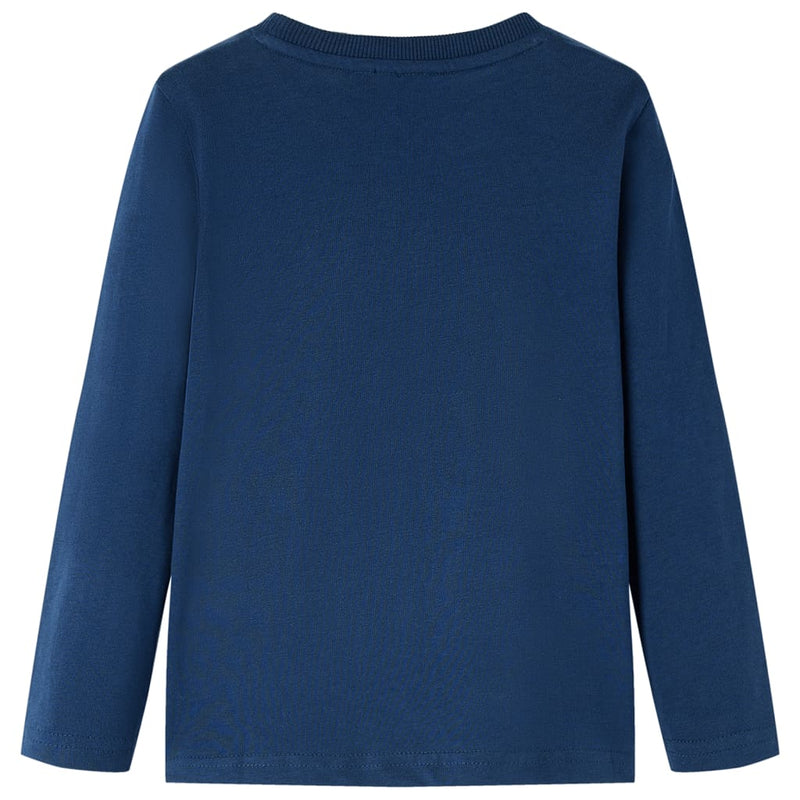 Load image into Gallery viewer, VidaXL Kindershirt met lange mouwen 92 marineblauw

