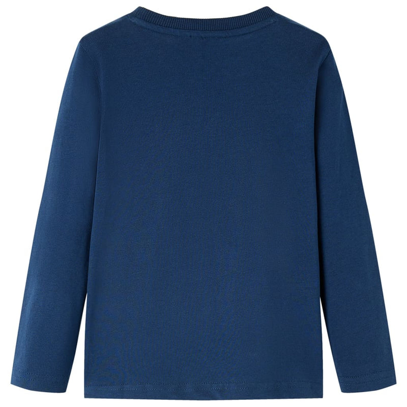 Load image into Gallery viewer, Vidaxl kindershirt met lange mouwen 104 marineblauw
