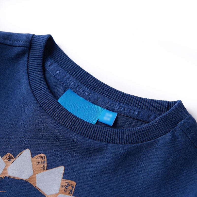 Load image into Gallery viewer, Vidaxl kindershirt met lange mouwen 104 marineblauw
