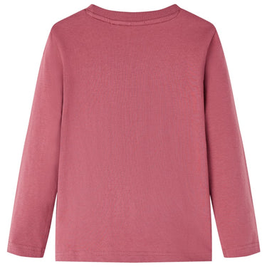 Vidaxl kindershirt met lange mouwen 104 donkerrood