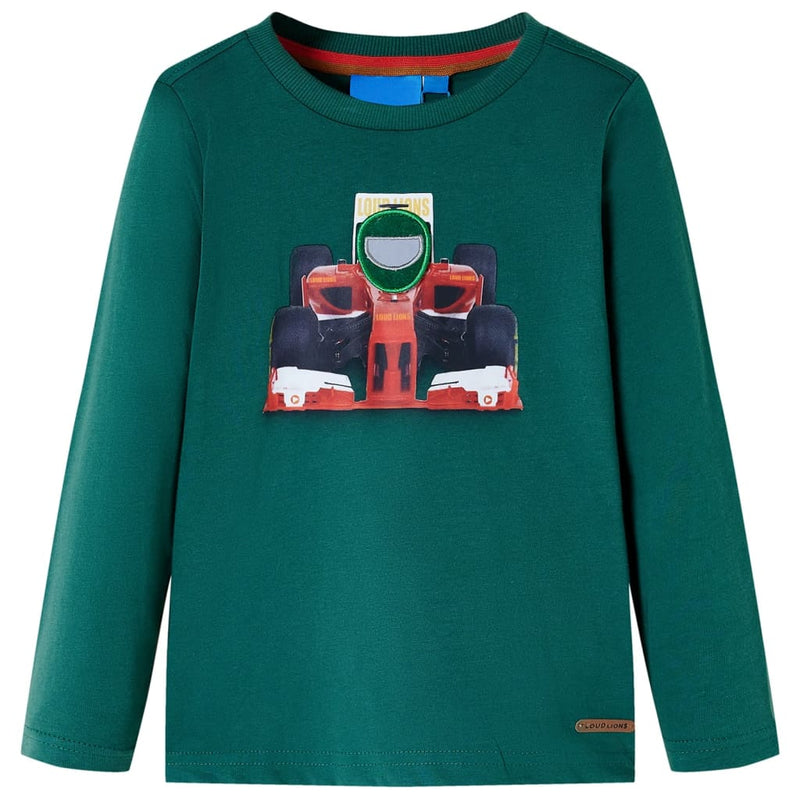 Load image into Gallery viewer, Vidaxl kindershirt met lange mouwen 116 groen
