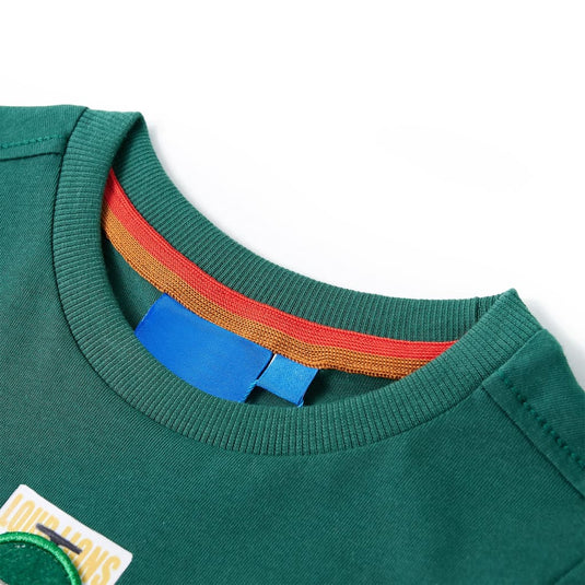 Vidaxl kindershirt met lange mouwen 140 groen