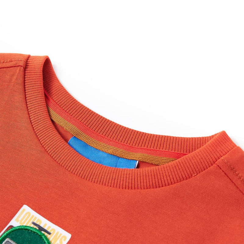 Load image into Gallery viewer, VidaXL Kindershirt met lange mouwen 128 oranje
