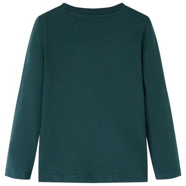 Vidaxl kindershirt met lange mouwen 116 donkergroen