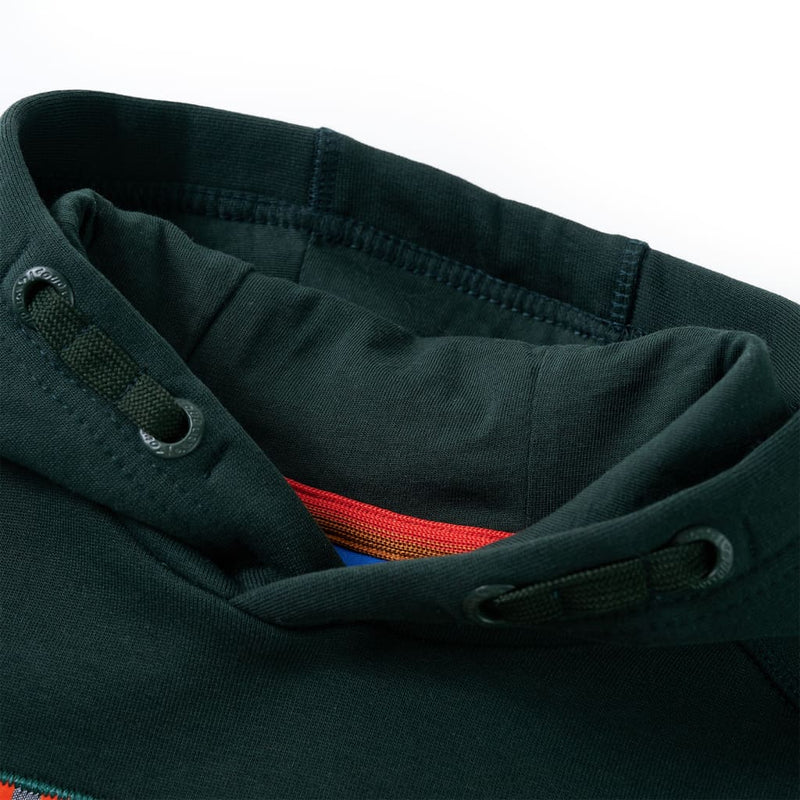 Load image into Gallery viewer, VidaXL Kindertrui met capuchon 92 donkergroen
