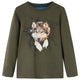 VidaXL Kindershirt met lange mouwen 116 kakikleurig