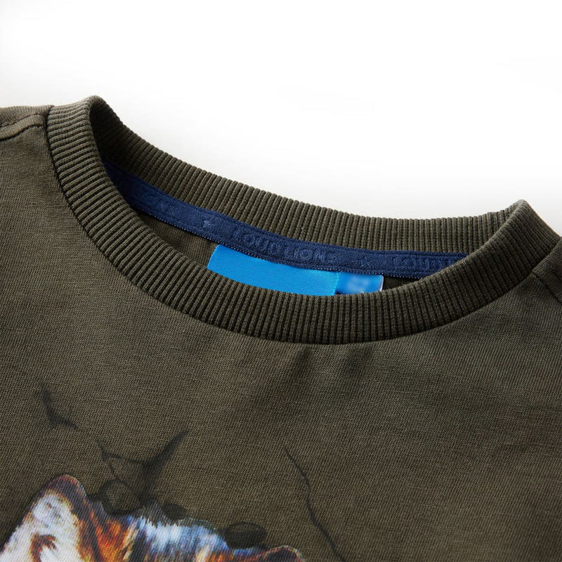 Load image into Gallery viewer, VidaXL Kindershirt met lange mouwen 116 kakikleurig
