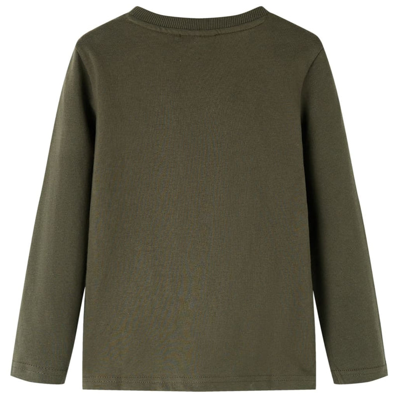 Load image into Gallery viewer, VidaXL Kindershirt met lange mouwen 128 kakikleurig
