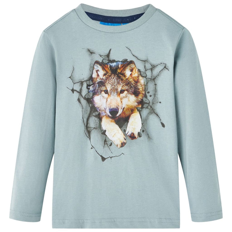 Load image into Gallery viewer, VidaXL Kindershirt met lange mouwen 116 lichtblauw

