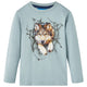 VidaXL Kindershirt met lange mouwen 128 lichtblauw