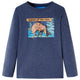 Vidaxl kindershirt met lange mouwen 140 gemêleerd donkerblauw